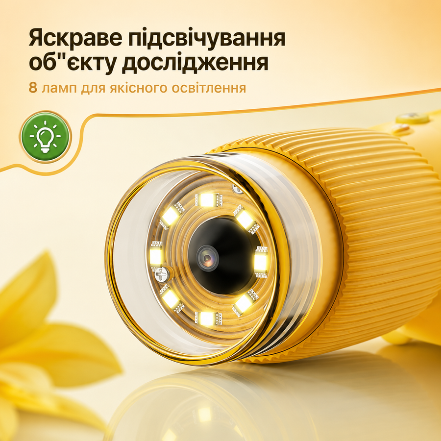 Микроскоп цифровой, портативный детский микроскоп, фото и видеозапись ANESOK Желтый 461270699 фото, Hot Box