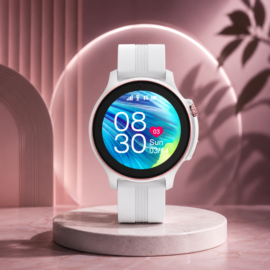 Дитячий розумний годинник SMART TabbyBoo 4G Elite з GPS, 1,4 дюйми, мультимовне меню, відеодзвінок, HD-камера,SOS, Wi-Fi, IP67, функція телефону, білий 529495169 фото, Hot Box