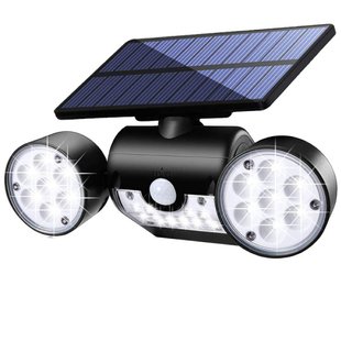 Вуличний потрійний світильник із датчиком руху на сонячній батареї Brightenlux Black SL0028 371378922 фото, Hot Box