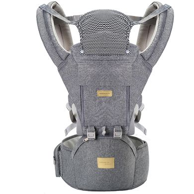 Многопозиционная сумка-переноска Hip Seat слинг со съемным сиденьем Leshu 3 в 1 BC-318 Grey 40123Gr фото, Hot Box