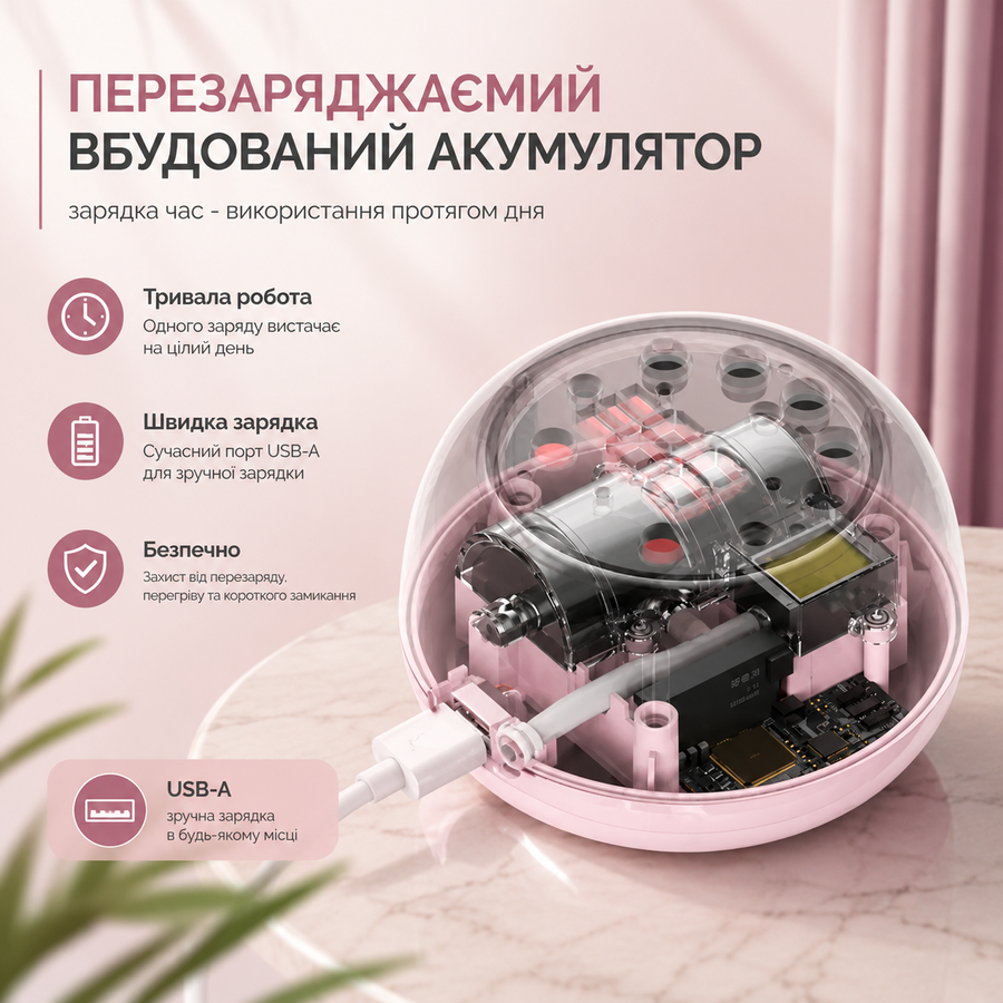 Молоковідсмоктувач електронний з функцією масажу CMBEAR Pink 332087248 фото, Hot Box