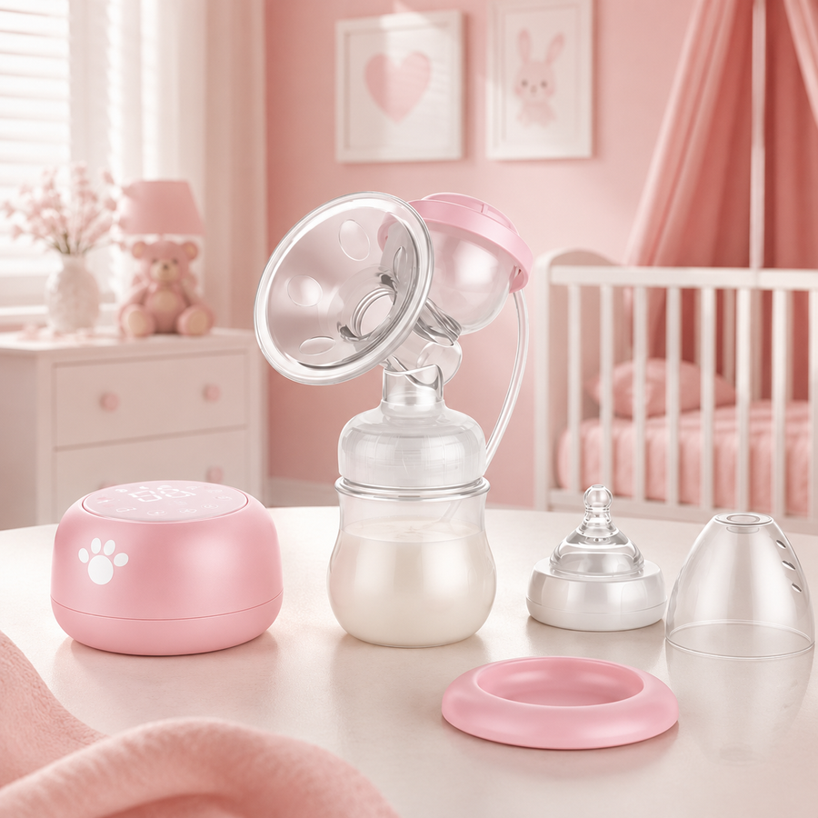 Молоковідсмоктувач електронний з функцією масажу CMBEAR Pink 332087248 фото, Hot Box