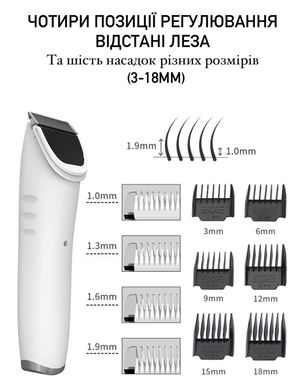 Профессиональный электрический беспроводной триммер / машинка для стрижки шерсти собак, кошек и кроликов SMEHNSER D3 417290910 фото, Hot Box