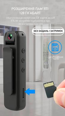 Портативна цифрова нагрудна боді екшн-камера HD 1080 з WI-FI YIKOO CS05 black 421252569 фото, Hot Box